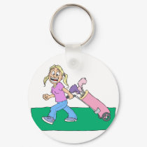 Girl Golfers keychains