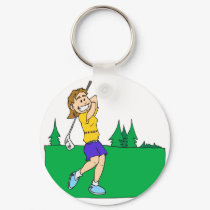 Girl Golfers keychains