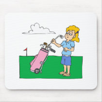 Girl Golfers mousepads