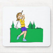 Girl Golfers mousepads