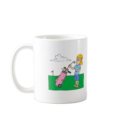Girl Golfers Coffee Mugs by shopaholicchick
