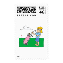 Girl Golfers postage by shopaholicchick Girl Golfers postage