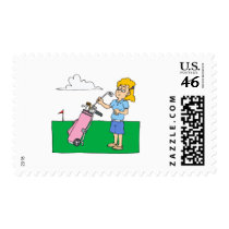 Girl Golfers postage by shopaholicchick Girl Golfers postage