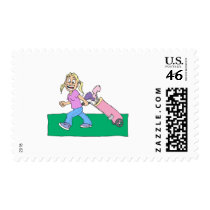 Girl Golfers postage by shopaholicchick Girl Golfers postage