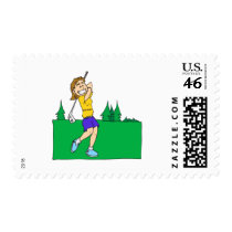 Girl Golfers postage by shopaholicchick Girl Golfers postage
