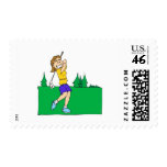 Girl Golfers postage