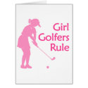 Girl Golfers Rule cards