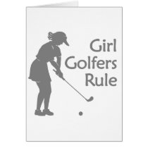 Girl Golfers Rule cards