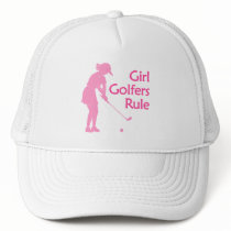 Girl Golfers Rule Mesh Hats