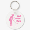Girl Golfers Rule keychains