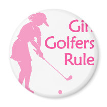 Girl Golfers Rule magnets by shopaholicchick Girl Golfers Rule magnets