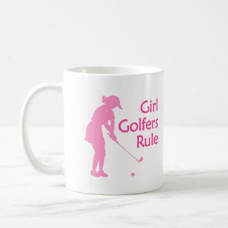 Girl Golfers Rule mug