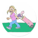 Girl Golfers stickers
