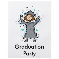 Girl Grad Celebration Personalized Flyer