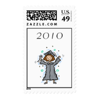 Girl Grad Celebration Stamp