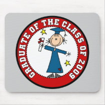 Girl Graduate 2009 Mousepad by stick_figures Girl Graduate 2009 Mousepad