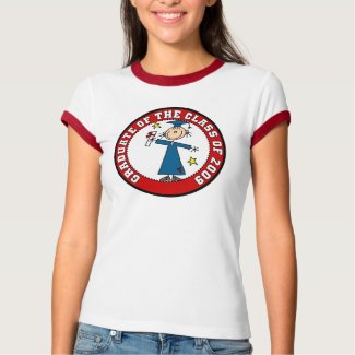 Girl Graduate Class of 2009 T-shirt shirt