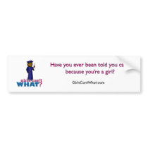 Girl Graduate in Blue Gown Bumper Stickers