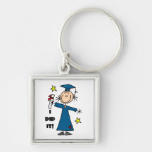 Girl Graduate Key Chain