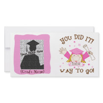 Girl Graduate Kindergarten / Preschool Photo Card photo cards