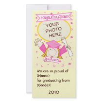 Girl Graduate Kindergarten / Preschool Photo Card photo cards by jamiecreates1 Girl Graduate Kindergarten / Preschool Photo Card photo cards