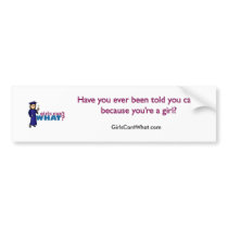 Girl Graduation in Blue Gown Bumper Sticker