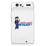 Girl Graduation in Blue Gown Droid RAZR Case