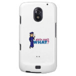 Girl Graduation in Blue Gown Galaxy Nexus Covers