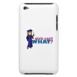 Girl Graduation in Blue Gown iPod Touch Case