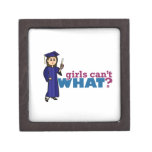 Girl Graduation in Blue Gown Premium Jewelry Boxes