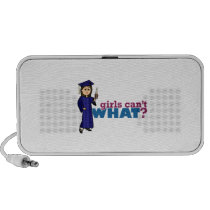 Girl Graduation in Blue Gown Speaker System