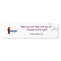 Girl Graduation in Red Bumper Sticker