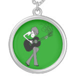 Girl & Guitar Necklace