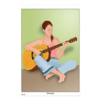 Girl+Guitar posters by Dwaggy Girl+Guitar posters