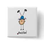 Girl Gymnast Handstands T-shirts and Gifts Buttons