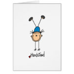 Girl Gymnast Handstands T-shirts and Gifts Greeting Cards