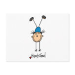 Girl Gymnast Handstands T-shirts and Gifts postcards