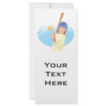 girl hitting softball vector illustration rack cards