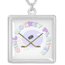 Girl Hockey Player Tshirts and Gifts Custom Jewelry