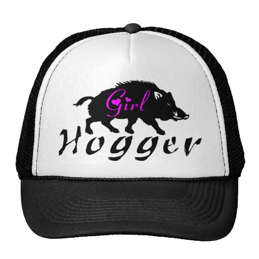 GIRL HOG HUNTING TRUCKER HAT Zazzle