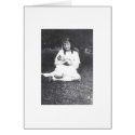 girl holding a cat cards by amazingvintage girl holding a cat cards