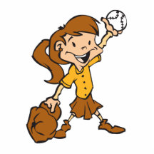 girl holding softball photo sculptures