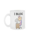 Girl I Blog mugs by stick_figures Girl I Blog mugs
