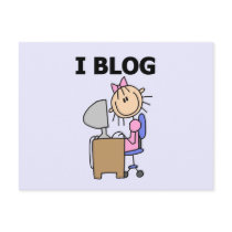 Girl I Blog t-shirts and Gifts postcards