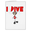 Girl I Dive Card by stick_figures Girl I Dive Card