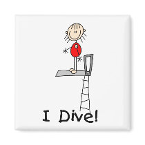 Girl I Dive Magnet