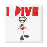 Girl I Dive Magnet