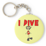 Girl I Dive T-shirts and Gifts Keychains