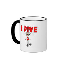 Girl I Dive T-shirts and Gifts mugs