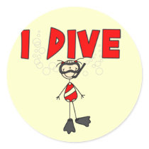 Girl I Dive T-shirts and Gifts stickers